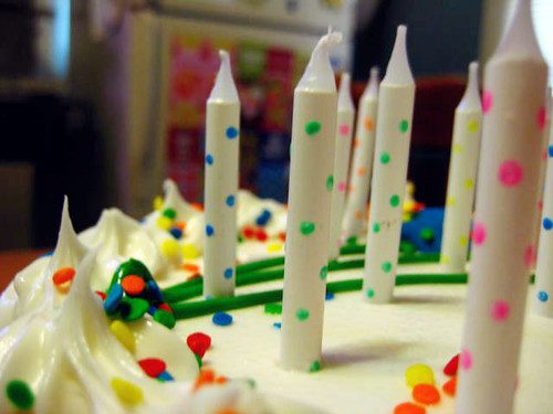 Birthday cake candles