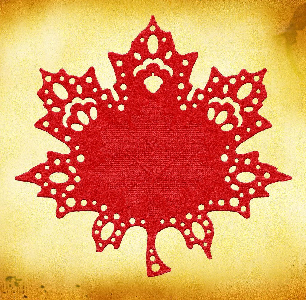 Canadian Thanksgiving reusable leaf place-card set