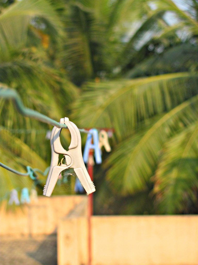 Cycling glove drying hanger clip