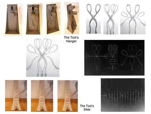 Raised-bed corner tool hanger clip set