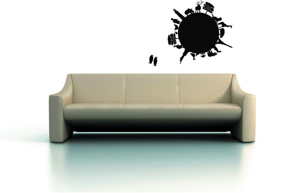 Reusable bat wall-sticker silhouette pack