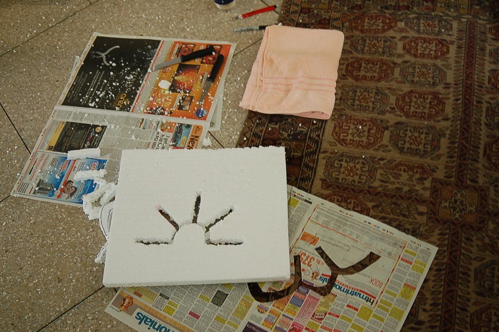 Reusable rangoli stencil set