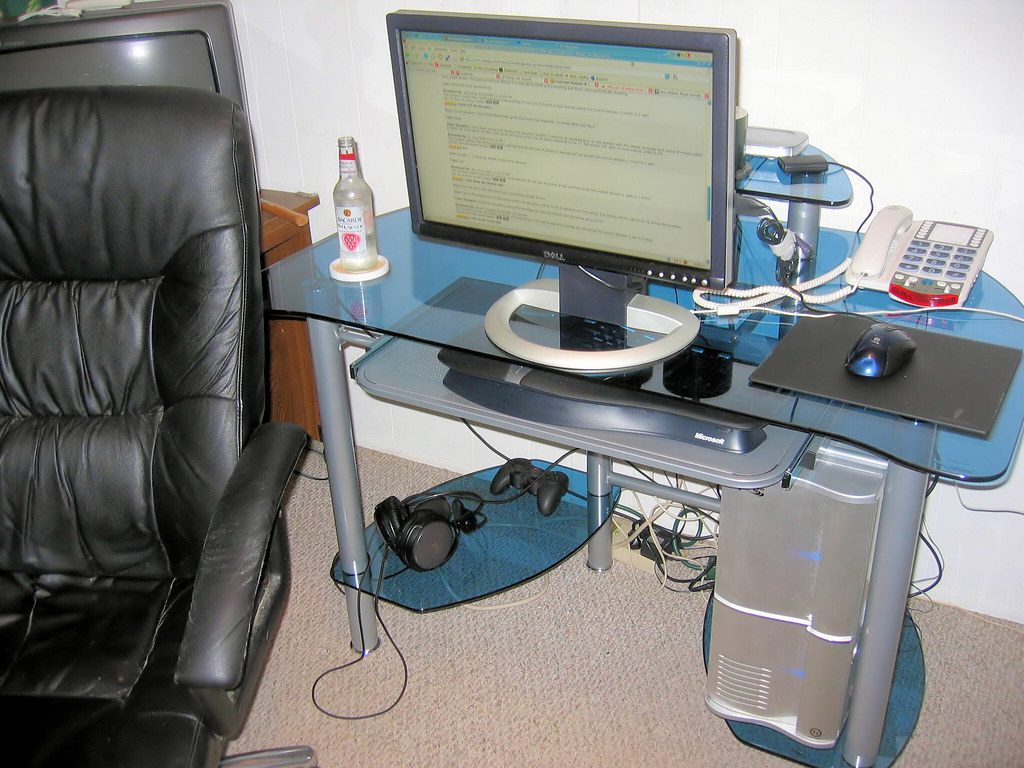 Small folding computer desk