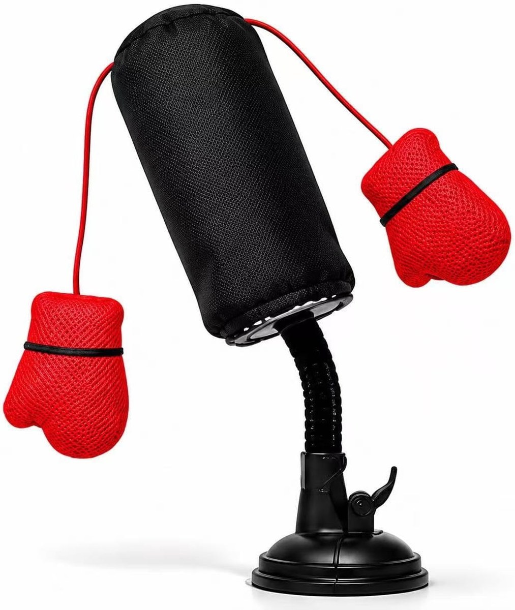 Suction-cup cat boxing glove toy