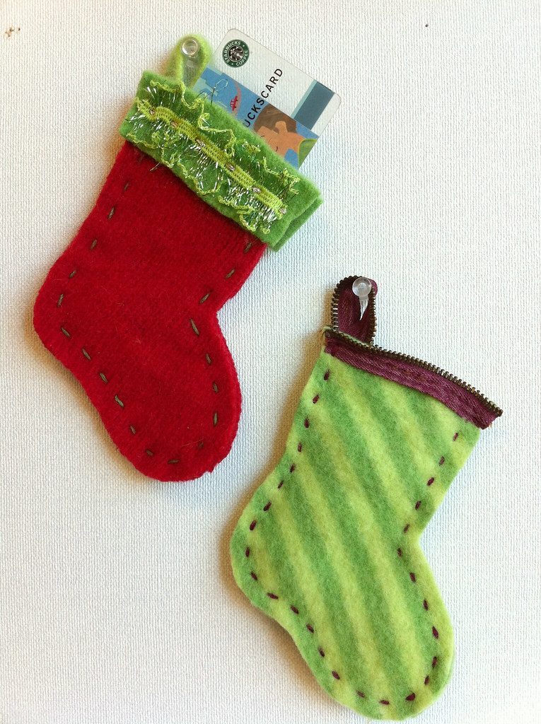 Window suction Christmas stocking holder set